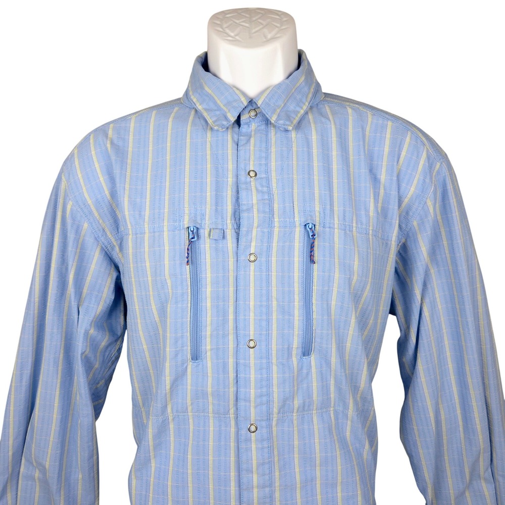 Patagonia Congo‎ Town Pucker Shirt Mens Plaid Long Sleeve Outdoor Travel - M